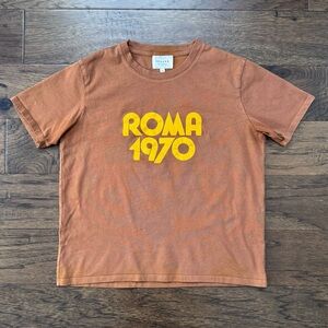 EUC Sezane Roma 1970 Brown Tee Size Small